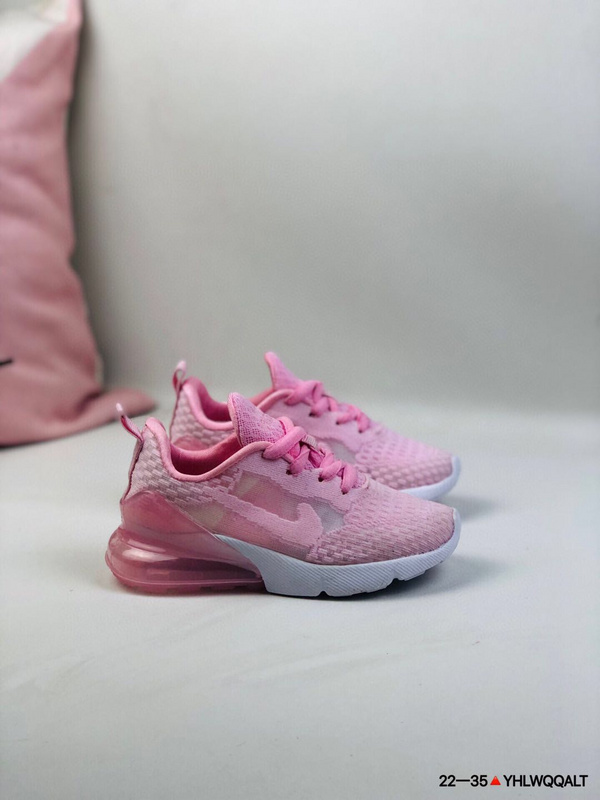 Nike Nike Air Max 270 children_s shoes ice silk mesh breathable half-palm cushion running shoes 22-35-004792fb